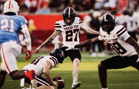 Texas Tech in action against Houston