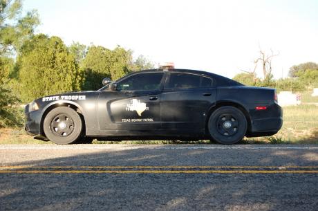 A Texas DPS Tropper's car in the San Angelo region. This was taken on June 3, 2014 on FM 1692 near Miles, Texas at a crash scene. (LIVE! Photo/Joe Hyde)